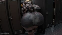 1girls 3d armor ass ass_bigger_than_head ass_focus behind_view big_ass big_butt bubble_butt clothing curvaceous curvy curvy_figure female female_only fully_clothed halo_(series) huge_ass linda-058 locker_room musk musk_clouds musky_butt reresfm solo solo_female spartan_(halo) steam steamy_ass sweat sweaty sweaty_butt thick_thighs tight_clothing unseen_female_face voluptuous voluptuous_female wide_hips