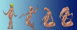 alien alien_girl alien_humanoid alien_transformation body_modification breasts corruption hydralisk najafox nipples transformation transformation_sequence what wtf zerg