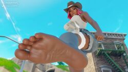 3d blender calamity_(fortnite) feet foot_fetish fortnite fortnite:_battle_royale juggernut_(artist)