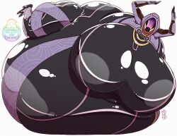 alien ass banana_galactic bbw belly belly_overhang big_ass big_belly big_breasts breasts curvaceous full_body_inflation huge_belly huge_breasts hyper_belly hyper_breasts immobile immobilization inflation mass_effect obese obese_female overweight overweight_female quarian ssbbw tali'zorah_nar_rayya thick_thighs voluptuous watermark weight_gain