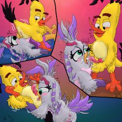 angry_birds anthro brother_and_sister chuck_(angry_birds) cum_in_beak facesitting fellatio female_rimming_male incest nietvart rovio rovio_entertainment sega silver_(angry_birds) sony sony_pictures_animation the_angry_birds_movie the_angry_birds_movie_2