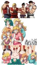 1other 4girls 6+boys 8boys bent_over big_breasts black_hair blonde_hair blue_eyes blush bowser breasts crossover cuckold cum cum_in_pussy cum_inside doggy_style ejaculation female green_hair group_sex highres jealous kazuya_mishima ken_masters kid_icarus kid_icarus_uprising king_of_fighters large_breasts light-skinned_female light-skinned_male light_skin link long_hair luma male mario mario_(series) multiple_boys multiple_girls nintendo ntr open_mouth palutena pit_(kid_icarus) princess_peach princess_rosalina princess_zelda ryu_(street_fighter) sex sex_from_behind smile straight street_fighter super_mario_galaxy super_smash_bros. super_smash_bros._ultimate tekken the_legend_of_zelda tinafate1 tongue_out zelda_(a_link_between_worlds)