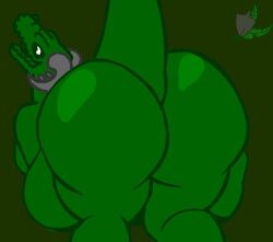 abdominal_bulge anal anal_vore animated anthro ass belly big_ass big_butt bovid_horn butt caprine_horn dragon evergreenplate female female_pred flash green_body green_skin gullet_(character) horn huge_ass huge_butt loop no_sound nude overweight ram_horn scalie stomach_bulge video vore