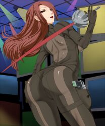 ass atlus clothed clothing female konron mitsuru_kirijo persona persona_3 persona_4_arena sideboob solo tagme