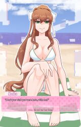monika (doki doki literature club) from doki doki literature club by qirlpuke