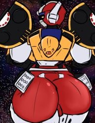 ass_focus big_ass female female_only gokusenpai huge_ass looking_back machine mecha megazord power_rangers power_rangers_in_space robot robot_girl super_sentai zord_(power_rangers)