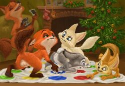 absurd_res anthro bad_parenting balls camera christmas cub disney female finnick flat_chest genitals group hareluca hi_res judy_hopps male male/female mrs._wilde nude penis photo pussy skye_(zootopia) twister young zootopia zootropolis