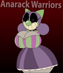 anarack clown creepy creepy_smile huge_breasts original_character smile tagme