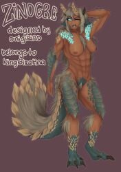 2021 abs absurd_res alternate_species animal_ears arm_tuft artist_name blue_eyes breasts brown_body brown_nipples brown_skin capcom claws commissioner_name crotch_tuft digital_drawing_(artwork) digital_media_(artwork) digitigrade english_text eye_scar facial_scar fanged_wyvern fangs female floppy_ears fur fur_tuft glowing glowing_eyes glowing_markings green_body green_scales hair hi_res hip_tuft horn humanoid humanoidized leg_tuft long_hair markings monster_hunter muscular muscular_female navel nipples one_eye_closed onigiriad open_mouth pubes scales scar scutes simple_background solo standing text tuft video_games yellow_sclera zinogre