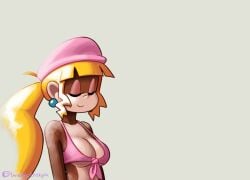 1girls animated anthro banana cleavage dixie_kong donkey_kong_(series) erect_nipples erect_nipples_under_clothes meme minus8 monkey monkey_girl neuron_activation_(meme) nintendo primate sexually_suggestive shorter_than_30_seconds sound suggestive_food tagme vein video