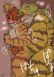 absurd_res against_surface against_wall anal anthro ass blush duo felid fur hair hi_res lifewonders long_hair macan_(tokyo_afterschool_summoners) magan male male/male male_only male_penetrated male_penetrating male_penetrating_male mammal muscular muscular_anthro muscular_male nolly nolly_(artist) nomad_(tokyo_afterschool_summoners) nude pantherine pecs penetration ponytail red_hair sex striped_body striped_fur stripes tiger tokyo_afterschool_summoners video_games