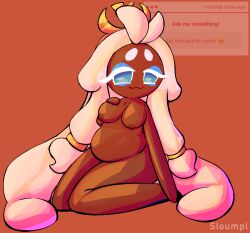 1girls breasts chubby cookie_run cookie_run_kingdom female mozzarella_cookie request self_upload sloumpl solo strawpage_request tagme