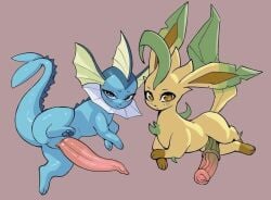 leafeon male penis pokemon pokemon_(species) vaporeon
