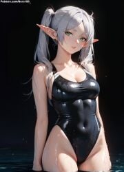 1girls 2d ai_generated bare_shoulders belly bikini bikini_bottom bikini_top blue_eyes blush breasts chest cute detailed elf elf_ears elf_female elf_girl eye_contact eyelashes eyeshadow female female_only fit fit_female focus frieren high_quality legs light-skinned_female light_skin lips lipstick long_hair makeup mascara medium_breasts midriff nai_diffusion nero100 nipples no_bra outdoors outside pale-skinned_female pale_skin party petite petite_body petite_female ponytail seductive seductive_eyes seductive_look side_ponytail skinny skinny_girl sliver_hair small_breasts sousou_no_frieren stable_diffusion swimsuit swimwear tagme teenage_girl teenager thighs thin thin_female thin_waist topless very_long_hair white_hair young