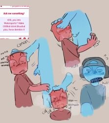 bluudud_(forsaken) c00lkidd_(forsaken) codslasher cub gay peeing peeing_in_mouth roblox tagme