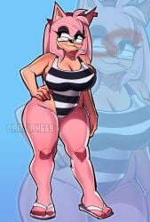 1girls amy_rose anthro anthro_only big_breasts big_thighs breasts breasts_bigger_than_head breasts_out busty busty_female cigarette cleavage curvaceous curvy curvy_body curvy_female curvy_figure fleshpie669 furry furry_female huge_breasts huge_thighs large_breasts one-piece_swimsuit pinup sonic_(series) sonic_the_hedgehog_(series) swimsuit thick_legs thick_thighs thunder_thighs thunderthighs tits_bigger_than_head tits_out v_rose_(peachpie669) wide_hips wide_thighs