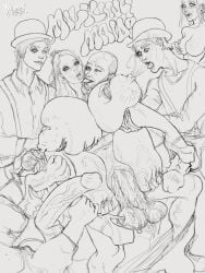 babe big big-balls blonde_hair breasts bukkake dildo drenched drenchedgirls drool fist fisting gang gang-bang huge-tits huge_areolas huge_boobs huge_breasts milk milking orgy prolapsed saliva salivating sketch spit strap-on strapon stretched thick thighs tophat white_female