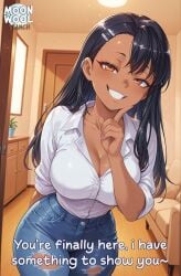 ai_assisted ai_generated big_breasts black_hair breasts brown_eyes comic curvy curvy_body curvy_female female female_focus female_only hayase_nagatoro large_breasts laugh long_hair looking_at_viewer moonwool_branch please_don't_bully_me,_nagatoro seductive seductive_eyes seductive_look seductive_mouth seductive_pose seductive_smile smirk smirking smug smug_face solo solo_female solo_focus talking talking_to_viewer tan thick_ass thick_thighs thighs uncensored