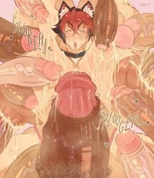 1boy ahe_gao big_nipples bukkake cum cum_on_body dark_penis gay gay_male gay_sex komano_manato male misterb0bbin multiple_penises muscles muscular muscular_male musk musk_clouds musky_cock musky_penis nipple_fucking nipples pubes pubes_in_foreskin sweat twitter_link twitter_username zenless_zone_zero