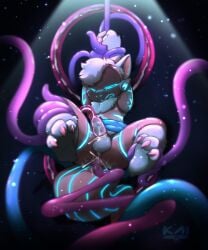 absurd_res anal anal_sex blue_body blue_fur bodily_fluids claws cum fur genital_fluids genitals hi_res humanoid_genitalia humanoid_penis kai_oshima machine male male_focus male_only penetration penile penis penis_milking protogen restrained restrained_by_tentacles sex solo tentacle tentacle_in_ass tentacle_milking tentacle_penetration tentacle_sex tentacles_on_male toe_claws unitthk