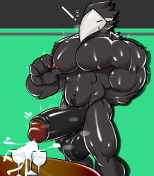 abs artisticwolfie biceps bodybuilder deltarune furry gay hyper hyper_balls hyper_genitalia hyper_muscles hyper_penis hyper_testicles male male_focus male_only muscle muscles muscular muscular_arms muscular_ass muscular_back muscular_legs muscular_male muscular_thighs nipples pecs swatchling_(deltarune) tsukielewds undertale_(series) veins veiny_penis