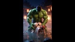 ai_art ai_generated ai_slop ai_video elastigirl hulk marvel tagme video