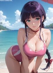 1girls 2d ai_generated asian_female ass big_ass big_breasts bikini bikini_bottom bikini_top black_hair bleach blunt_bangs braid braided_ponytail breasts choker curvaceous curvaceous_female curvaceous_figure curvy curvy_figure dark_purple_hair female female_only fit_female high_quality hourglass_figure huge_breasts kurotsuchi_nemu large_breasts light-skin light-skinned_female lips mature mature_female mature_woman milf mommy nero100 outdoors outside pale-skin pale-skinned_female posing purple_hair sagging_breasts seductive seductive_look sexy_pose short_hair stable_diffusion swimsuit swimwear tagmeo thick_ass thick_butt thick_thighs thighs wide_hips