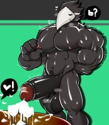 abs artisticwolfie biceps bodybuilder deltarune furry gay hyper hyper_balls hyper_genitalia hyper_muscles hyper_penis hyper_testicles male male_focus male_only muscle muscles muscular muscular_arms muscular_ass muscular_back muscular_legs muscular_male muscular_thighs nipples pecs swatchling_(deltarune) tsukielewds undertale_(series) veins veiny_penis