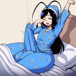 1futa 2d ai_generated antenna_hair ass balls bed big_ass big_balls big_butt big_cock big_penis big_testicles black_hair bleach blue_eyes blue_pajamas bulge bulge_through_clothing bulge_under_clothes cock covered_penis erection erection_under_clothes flat_chest flat_chested futa_only futanari gigantic_balls gigantic_testicles gigigens giselle_gewelle hat huge_balls huge_cock huge_testicles large_ass large_balls large_butt large_cock large_penis large_testicles large_thighs long_hair massive_balls massive_cock massive_penis massive_testicles morning_wood nightcap one_eye_closed open_mouth pajamas penis penis_bulge pillow sitting sleepy solo solo_futa testicles thick_ass thick_butt thick_cock thick_penis thick_thighs thighs waking_up wide_hips