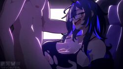 1boy 1girls 2026 2d 2d_animation animated aroused ass big_breasts breasts chair cleavage computer computer_monitor cum cum_on_body cum_on_breasts cumming_from_paizuri cumshot ejaculation_between_breasts female female_focus glasses goddess_of_victory:_nikke goonette heart-shaped_pupils horny_female huge_breasts human human_female human_male label_(nikke) large_breasts lewd light-skinned_female long_hair longer_than_10_seconds male male/female moaning moaning_in_pleasure mole_on_breast monitor open_mouth outercourse paizuri paizuri_under_clothes precum raptoraudiosfx ripped_clothing rosiedreamva shorter_than_30_seconds sitting sitting_on_chair sound sound_edit sound_effects sound_warning tagme thrusting titjob trevobutevil video voice_acted