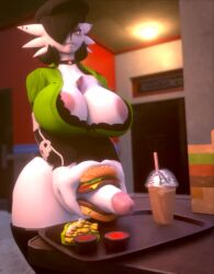 1futa 3d 3d_animation animated anthro areolae arm_warmers armwear balls big_areola big_breasts big_penis black_hair burger burger_fucking cum_on_food customer_service emo exposed_nipples exposure fast_food fast_food_employee fast_food_uniform food food_fetish food_fucking food_on_body food_on_penis food_penetration food_play futa_focus futanari gardevoir goth goth_futa goth_girl grime_gardevoir_(coel3d) hamburger hips humanoid humanoid_penis improvised_sex_toy indoors looking_at_viewer loop masturbation mp4 nipple_piercing nipple_slip no_sound penis penis_burger piercing pokemon pokemon_(species) presenting public public_indecency restaurant smug smug_face solo solo_focus solo_futa standing tagme thighhighs thighs thong thong_aside vertical_video video visor_cap white_body working