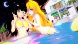 4girls bikini bikini_bottom bikini_top black_hair black_hair_female blake_belladonna blonde_female blonde_hair blue_eyes cleavage half-dressed half_naked half_naked_female logang45 long_hair long_hair_female purple_eyes ruby_rose rwby silver_eyes team_rwby weiss_schnee white_hair white_hair_female yang_xiao_long yellow_eyes