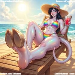 ai_assisted ai_generated big_ass big_breasts demon_girl demon_horns demon_tail devil devil_horns draenei draenei_female draenei_paladin draenei_priest draenei_shaman graenei succubus succubus_horns thick_ass thick_hips thick_legs thick_thighs tiefling tiefling_girl world_of_warcraft