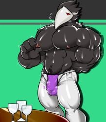 abs artisticwolfie biceps bodybuilder deltarune furry gay hyper hyper_balls hyper_genitalia hyper_muscles hyper_penis hyper_testicles male male_focus male_only muscle muscles muscular muscular_arms muscular_ass muscular_back muscular_legs muscular_male muscular_thighs nipples pecs swatchling_(deltarune) tsukielewds undertale_(series) veins veiny_penis