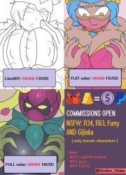 bibi_(brawl_stars) brawl_stars commission commission_art commission_open lily_(brawl_stars) patreon patreon_artist seeker_chain shelly_(brawl_stars) shelly_dancer_(brawl_stars) supercell supercell_(company) thor_bibi_(brawl_stars)