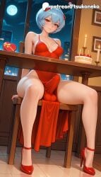 1futa 2026 ai_assisted ai_generated anime artist_name blue_hair chair desk explicit futanari hi_res high_heels high_quality high_resolution highres moonlight neon_genesis_evangelion night night_sky patreon patreon_username penis rebuild_of_evangelion red_footwear rei_ayanami sky solo stable_diffusion testicles tsukoneko valentine's_day valentines_day watermark window