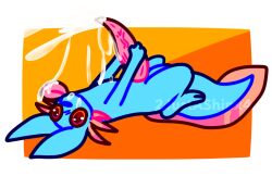 2justashinx4 alpha_channel axolotl_tail big_penis blue_body bodily_fluids cum cum_inside cum_on_face cum_on_penis cum_on_tongue ejaculating_on_self ejaculation feral genital_fluids genitals lying male masturbation neon on_back penis rain_world rivulet_(rain_world) rubbing_penis slit_penis slugcat small_but_hung solo tapering_penis tongue vein veiny_penis videocult