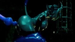 3d anal anal_sex animated ass_focus big_breasts blender blender_(software) blindfold bondage breasts bysamzan cum cum_in_ass demon_girl gag gagged helluva_boss highres latex latex_armwear latex_gloves latex_thighhighs liwih longer_than_30_seconds millie_(helluva_boss) multiple_view nipples no_sound pussy rear_view red_skin restrained saliva samzan_(modeler) side_view slime tagme tentacle tentacle_in_ass tentacle_sex video wet