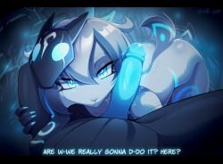 2026 anthro anthro_on_anthro ass biped blush bovid canid canine canis caprine claws digital_drawing_(artwork) digital_media_(artwork) duo english_text erection faceless_anthro faceless_character faceless_male female fingers fur genitals hair hi_res kindred_(lol) lamb_(lol) league_of_legends male male/female mammal penis riot_games sheep tail tencent text whisperingstone wolf wolf_(lol)