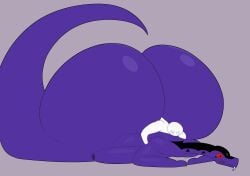 animated anon anonymous anonymous_male anthro apode ass balls bellyboi13 big_balls big_butt big_penis draconcopode duo embarrassed fangs genitals hi_res huge_balls huge_butt huge_cock hyper hyper_balls hyper_butt hyper_genitalia hyper_penis larger_male legless lego male male/male naga ninjago nude penis purple_body pythor_(ninjago) pythor_p._chumsworth_(ninjago) reptile scalie serpentine serpentine_(ninjago) sex size_difference small_dom_big_sub smaller_male snake tail teeth thick_thighs