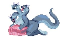 2026 2_horns 3_heads 3_toes 4_fingers 5:3 ahe_gao alpha_channel animated annoyed anthro areola big_breasts biped blue_body blush bodily_fluids breasts claws closed_eyes cum cum_in_sex_toy cum_splatter digital_media_(artwork) drooling ear_fins ejaculation erection european_mythology feet fin fingers genital_fluids genitals greek_mythology green_eyes gynomorph horn hydra intersex kneeling looking_at_self looking_pleasured masturbation multi_head mythology nude orgasm penetrable_sex_toy penile penile_masturbation penis pixel_(artwork) pixel_animation saliva seedy_stitches_(artist) sex_toy soles solo split_personality thrusting toes tongue tongue_out waving_tail white_claws