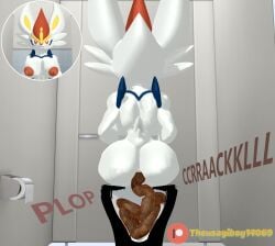 (theusagiboy1406) 1female 1girls 3d 3d_(artwork) 3d_model 3d_render anthro anthro_female anthro_only ass ass_focus back_view bathroom big_ass big_butt breasts breasts_out bunny bunny_ears bunny_girl bunny_tail butt_focus cinderace curvaceous curvy curvy_female curvy_figure feces female fur furry furry_female furry_only game_freak generation_8_pokemon huge_ass huge_breasts huge_butt mikumikudance mmd multicolored_fur nintendo nipples no_humans patreon_logo patreon_username pokemon pokemon_(species) pokemon_ss scat shit shitting solo solo_female solo_focus turd turd_hanging_out twitter_link white_fur x-ray