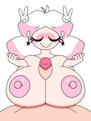 1boy 1girls abbie_(mindwave) animated anonymous_male areola areolae bandit.x0 beat_banger big_breasts big_penis black_pupils blinking boobjob breasts bunny_hair_ornament hair_ornament light-skinned_female light-skinned_male light_pink_nipples looking_at_viewer mindwave paizuri penis smile smiling smiling_at_viewer transparent_background white_eyes white_hair