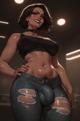 1futa 1futanari abs ai_generated ass big_ass big_breasts big_butt big_hips big_lips big_penis breasts brown_eyes brown_hair brunette_futa brunette_only cleavage clothed clothing covered_abs covered_balls covered_breasts covered_penis cyberpunk_2077 dark-skinned_female dark_skin dick dickgirl eyebrows eyelashes flaccid futa_only futanari grin grinning grinning_at_viewer hair hands-free huge_cock indoors intersex large_penis latex lips long_hair looking_at_viewer makeup medium_breasted_futa medium_breasts narrow_waist narrowed_eyes nose panam_palmer penis realistic_breast_size realistic_penis_size seducing seductive seductive_eyes seductive_gaze seductive_look seductive_mouth seductive_pose seductive_smile smile smile_at_viewer smiley_face smooth_balls smooth_penis smooth_skin solo solo_dickgirl solo_focus solo_futa solo_futanari testicles thick_lips velonix