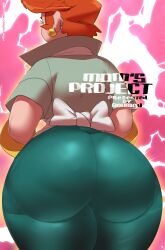 big_ass big_butt cartoon_network clothed comic_cover dexter's_laboratory dexter's_mom huge_ass milf roumgu