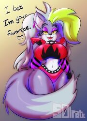 1girls animatronic anthro big_breasts female five_nights_at_freddy's five_nights_at_freddy's:_security_breach furry roxanne_wolf_(fnaf) solraticart tagme thick_thighs wolf