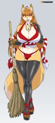 anthro big_ass big_breasts canine female fox fugubarakun red_panties