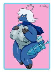 3:4 ass big_breasts big_butt breasts crystal_(ori-doggo) exposed_breasts female feral genitals hi_res huge_breasts huge_butt nintendo nipples nude ori-doggo pokémon_(species) pokemon puffy_nipples pussy samurott solo solo_focus thick_thighs video_games