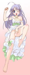 censored leg_lift lyrical_nanoha mahou_shoujo_lyrical_nanoha mahou_shoujo_lyrical_nanoha_strikers no_panties pussy reinforce_zwei skirt skirt_lift solo spread_pussy