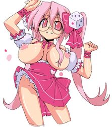 breasts cropped_legs di_gi_charat female female_only human lucky_star miyuki_takara no_panties raiden_(artist) solo usada_hikaru